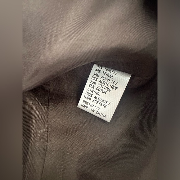 Mark + James by Badgley Mischka Cape Blazer Charcoal Gray Size Medium - Picture 4 of 9